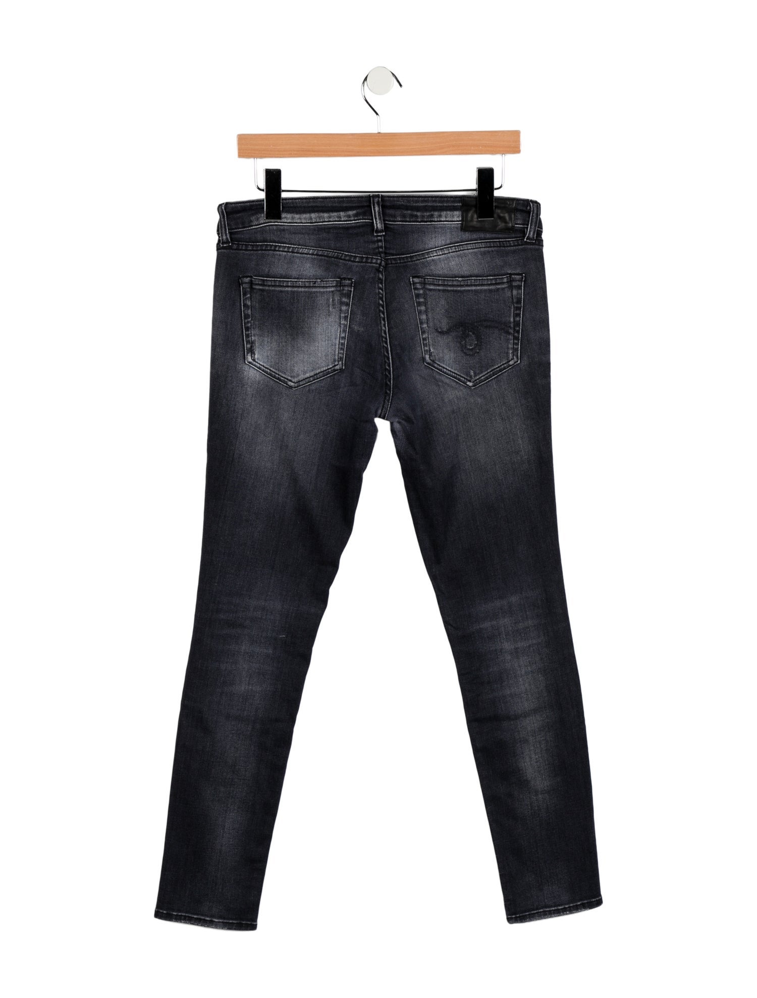 R13 High-Rise Straight Leg Jeans