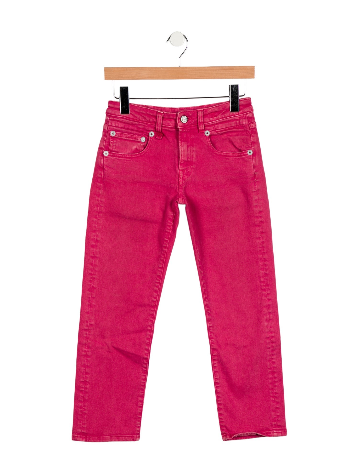 R13 Mid-Rise Straight Leg Jeans