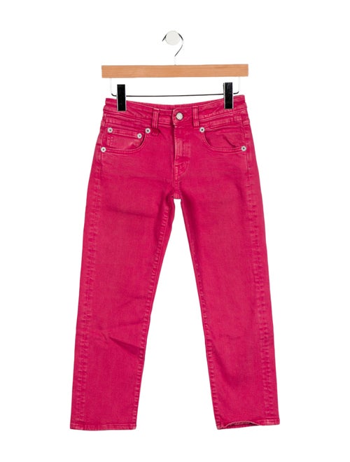 R13 Mid-Rise Straight Leg Jeans