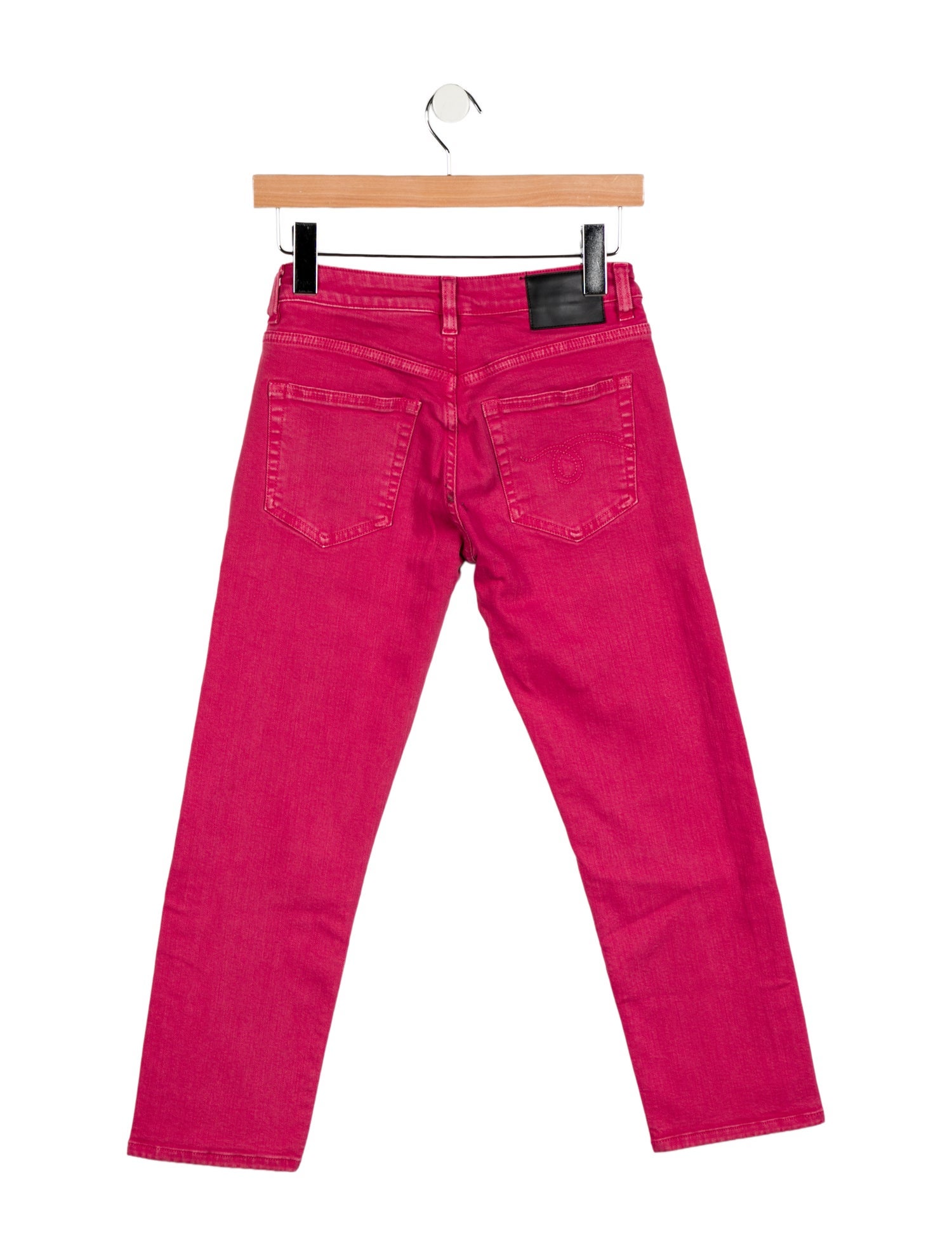 R13 Mid-Rise Straight Leg Jeans