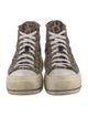 R13 Canvas Animal Print Wedge Sneakers