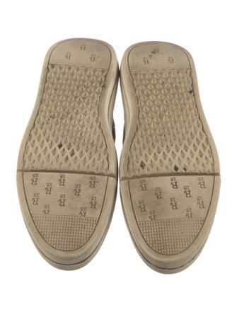 R13 Canvas Animal Print Wedge Sneakers