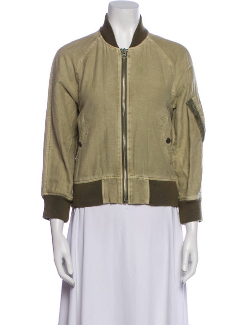 R13 Colorblock Pattern Bomber Jacket