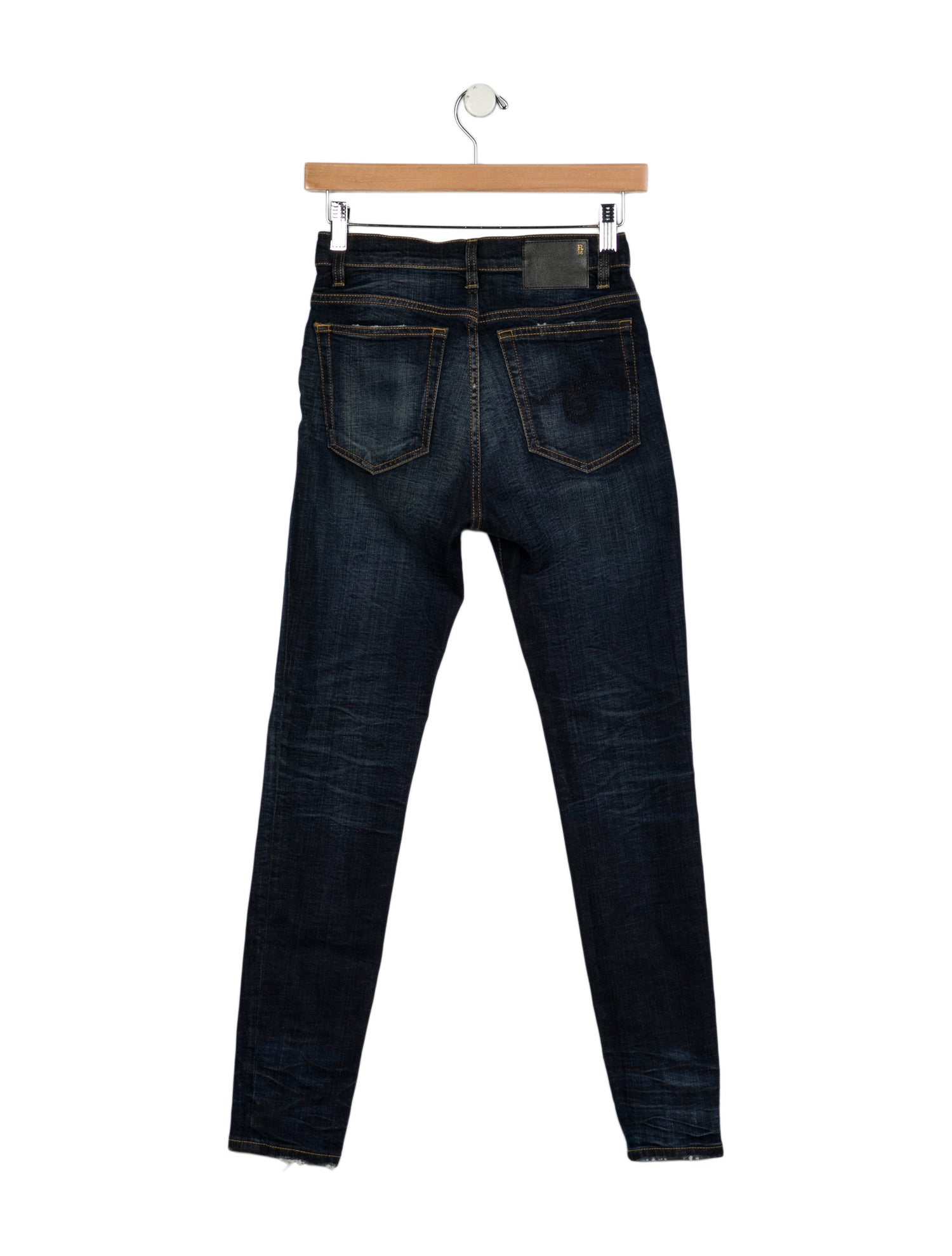R13 Mid-Rise Skinny Leg Jeans