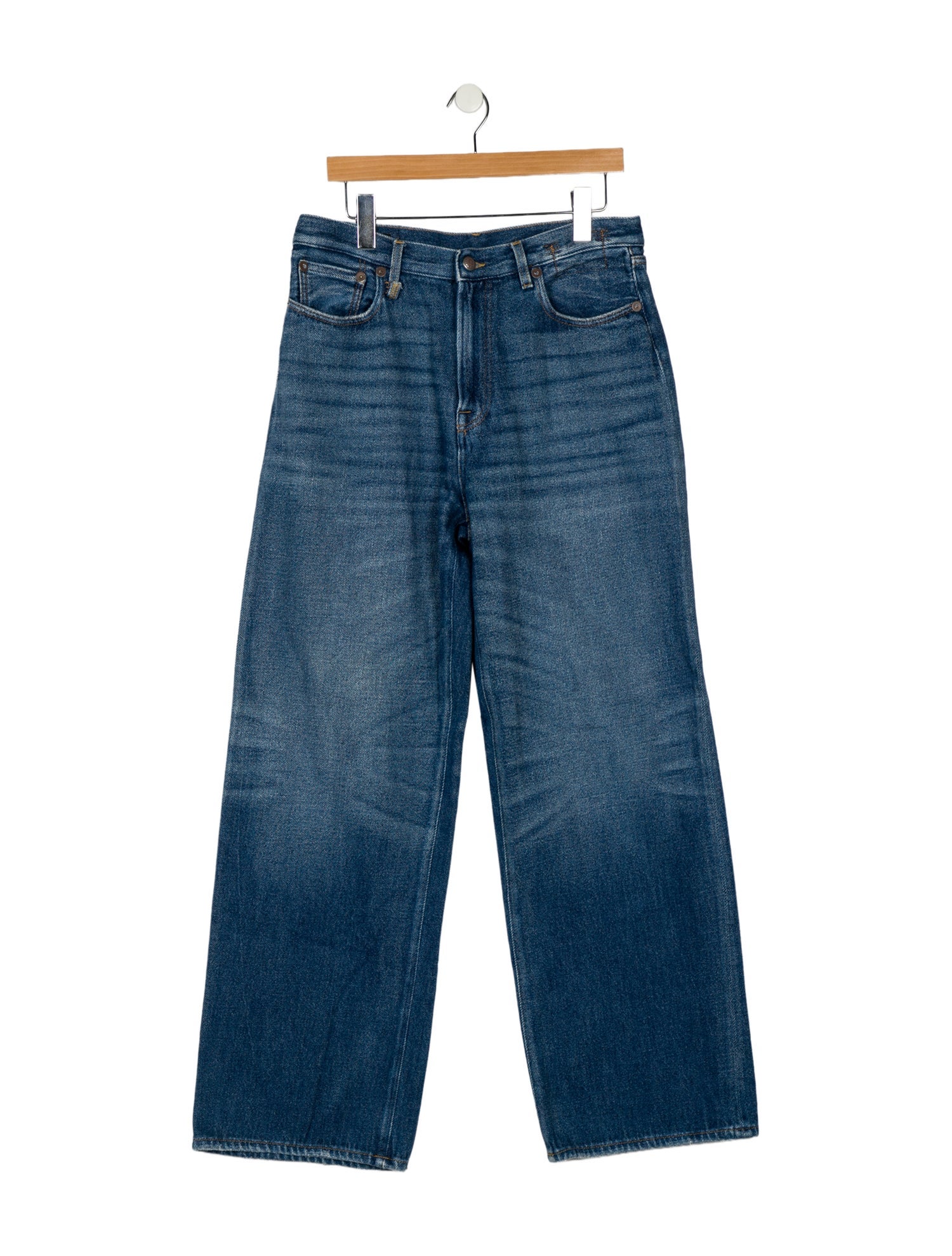 R13 High-Rise Wide Leg Jeans