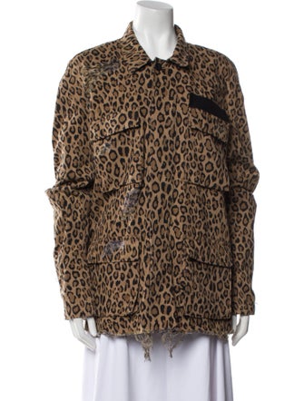 R13 Animal Print Utility Jacket