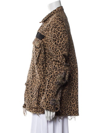 R13 Animal Print Utility Jacket