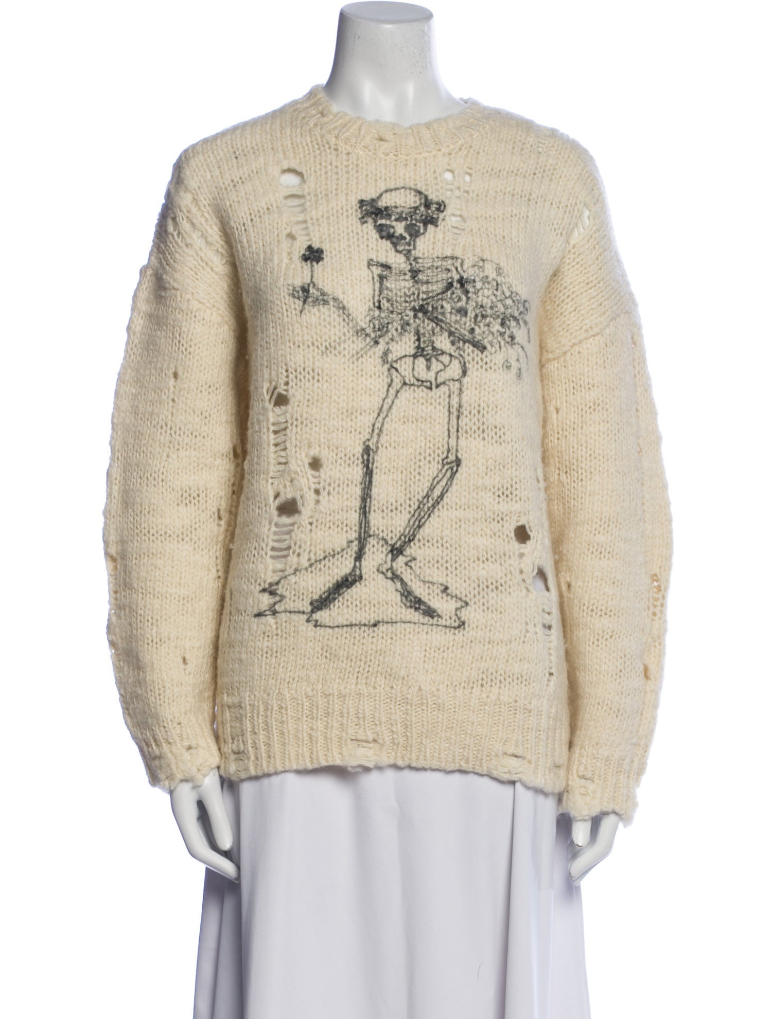 R13 Wool Graphic Print Sweater w/ Tags