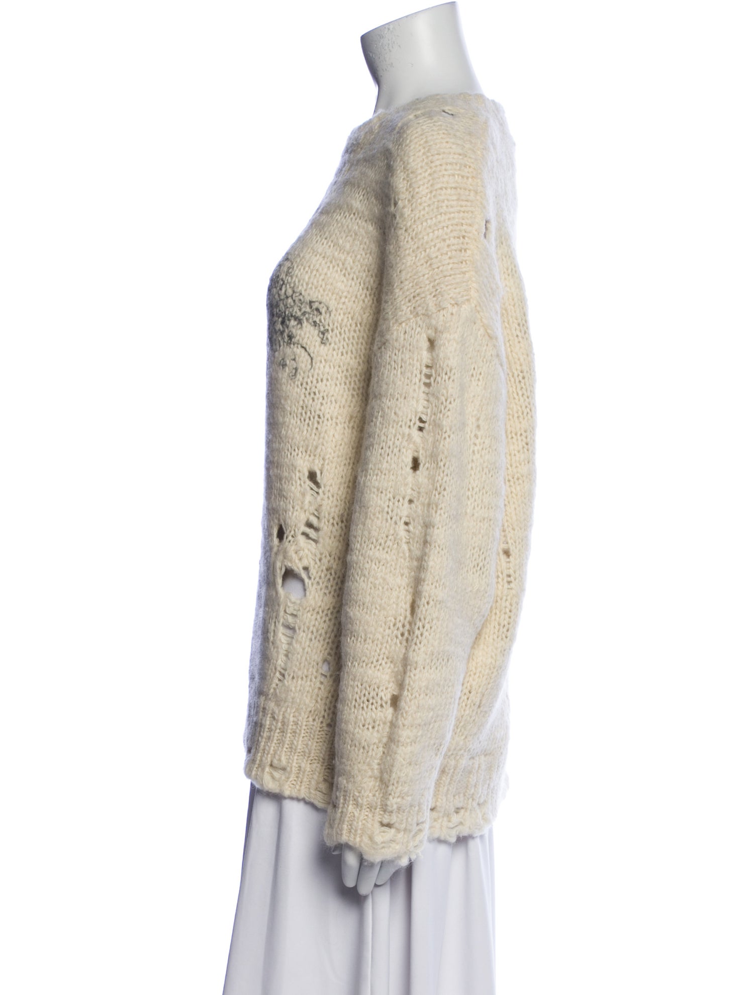 R13 Wool Graphic Print Sweater w/ Tags