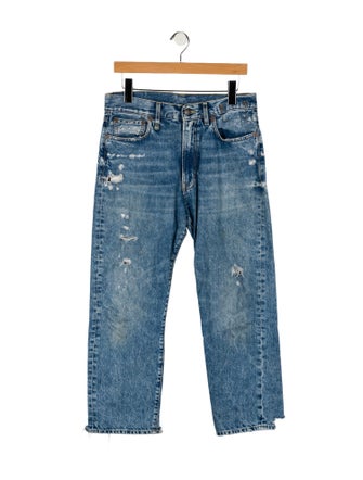 R13 High-Rise Straight Leg Jeans