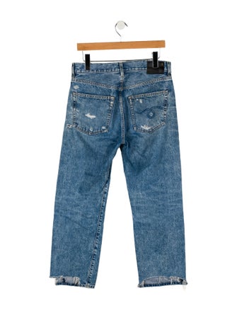 R13 High-Rise Straight Leg Jeans
