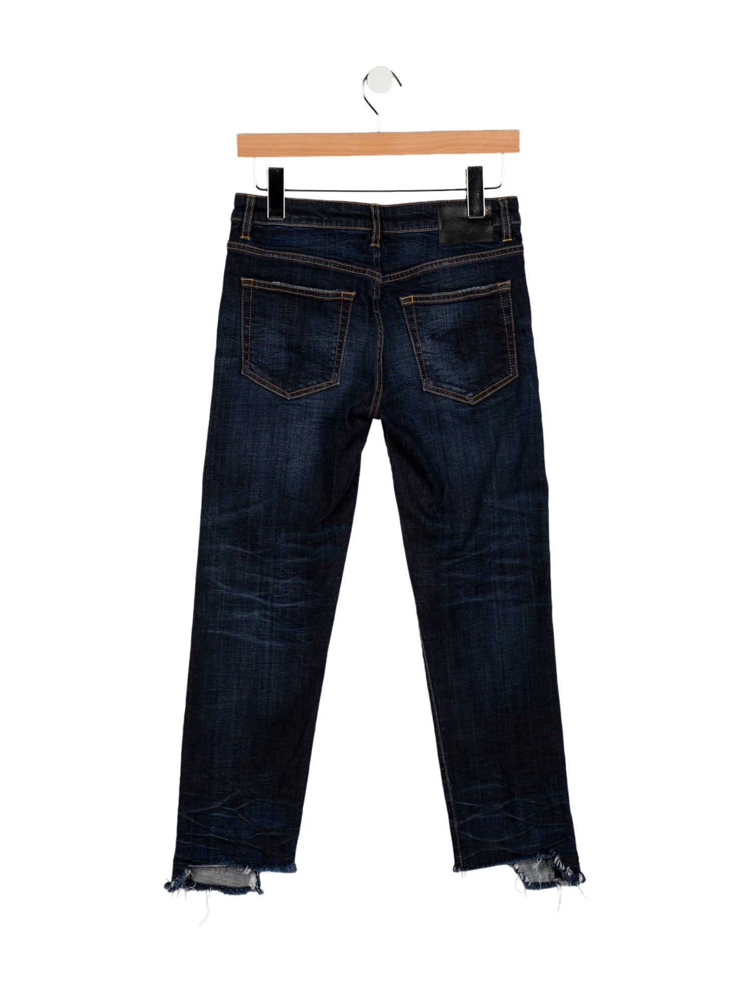 R13 Mid-Rise Straight Leg Jeans