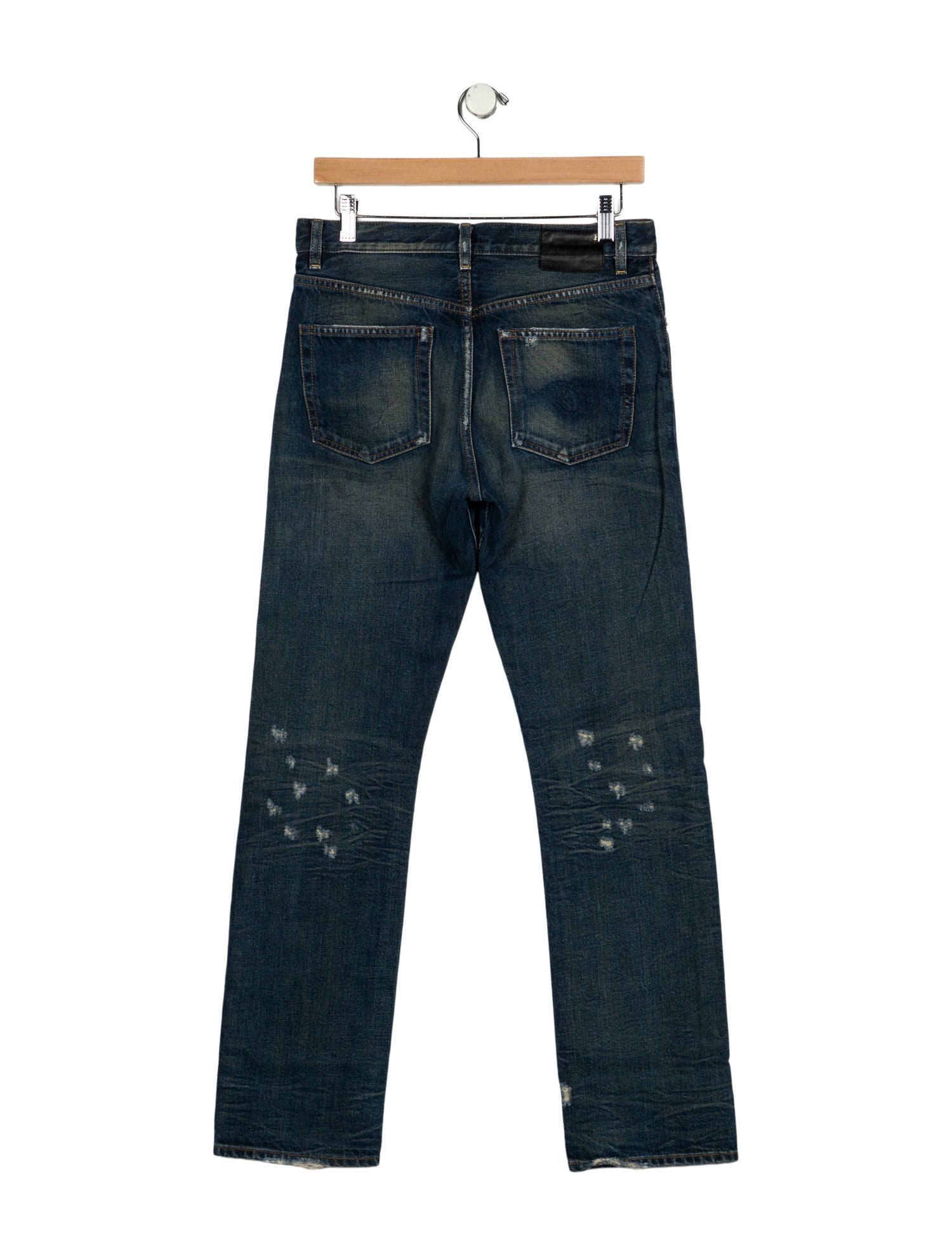 R13 Mid-Rise Straight Leg Jeans