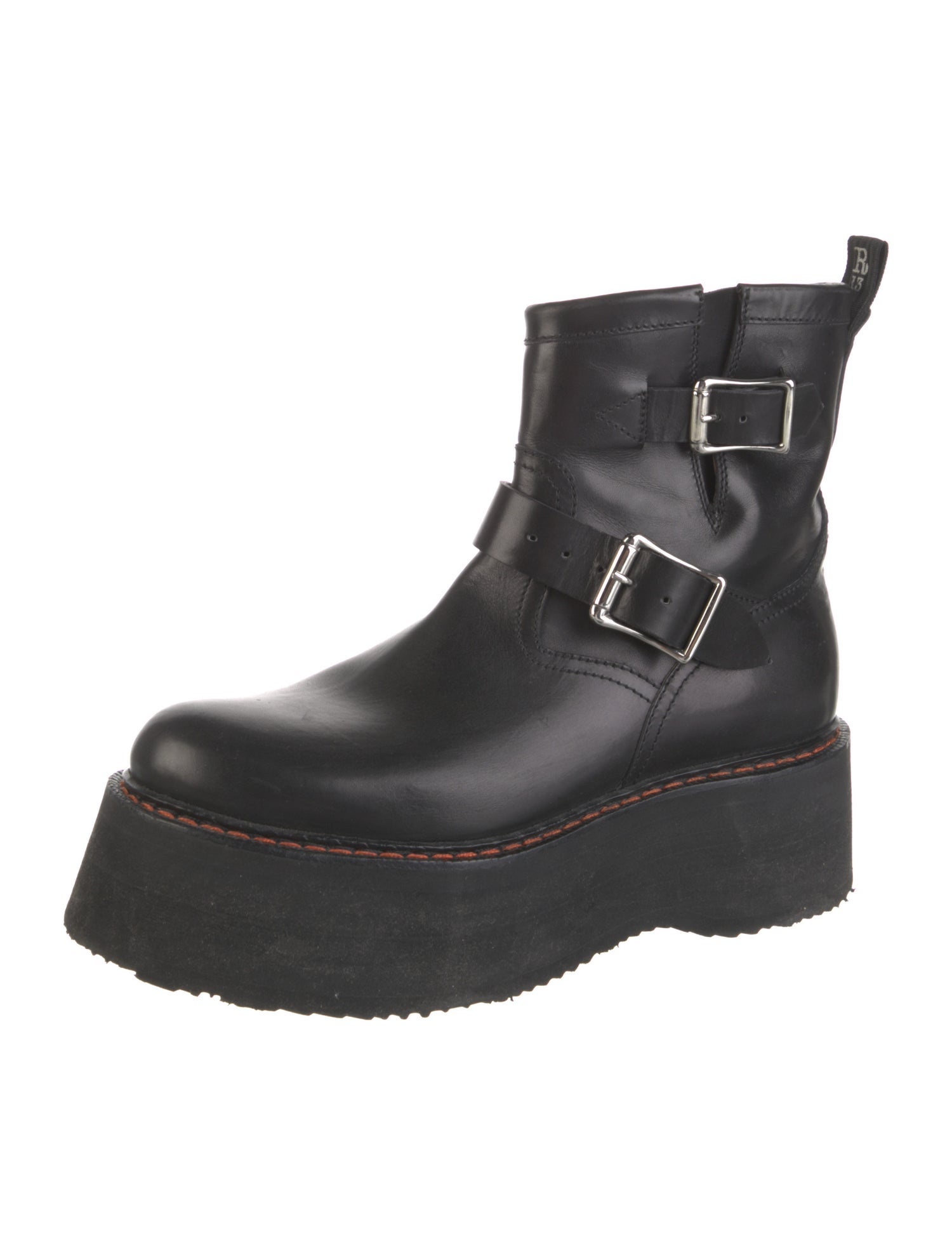 R13 Leather Moto Boots