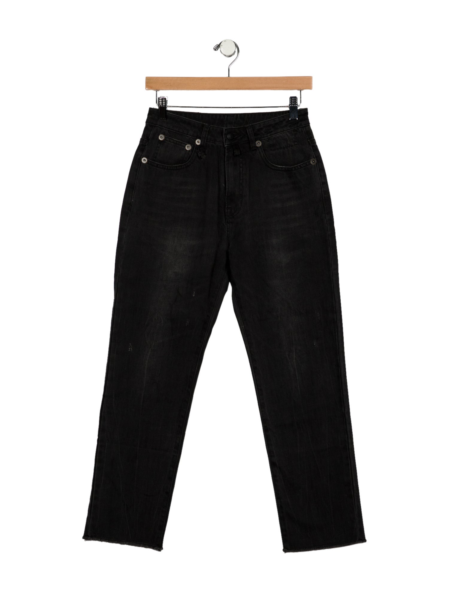R13 Mid-Rise Straight Leg Jeans