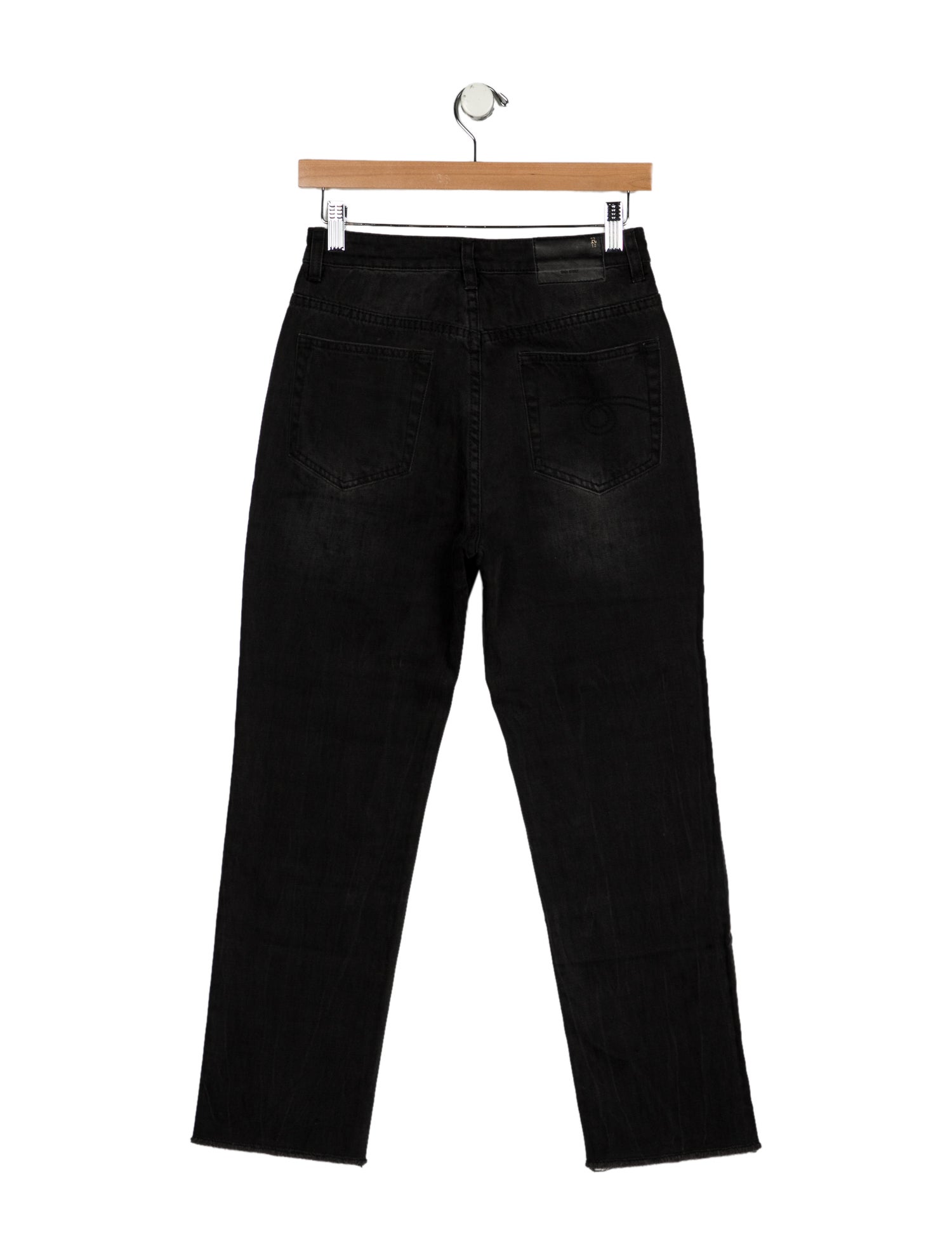 R13 Mid-Rise Straight Leg Jeans