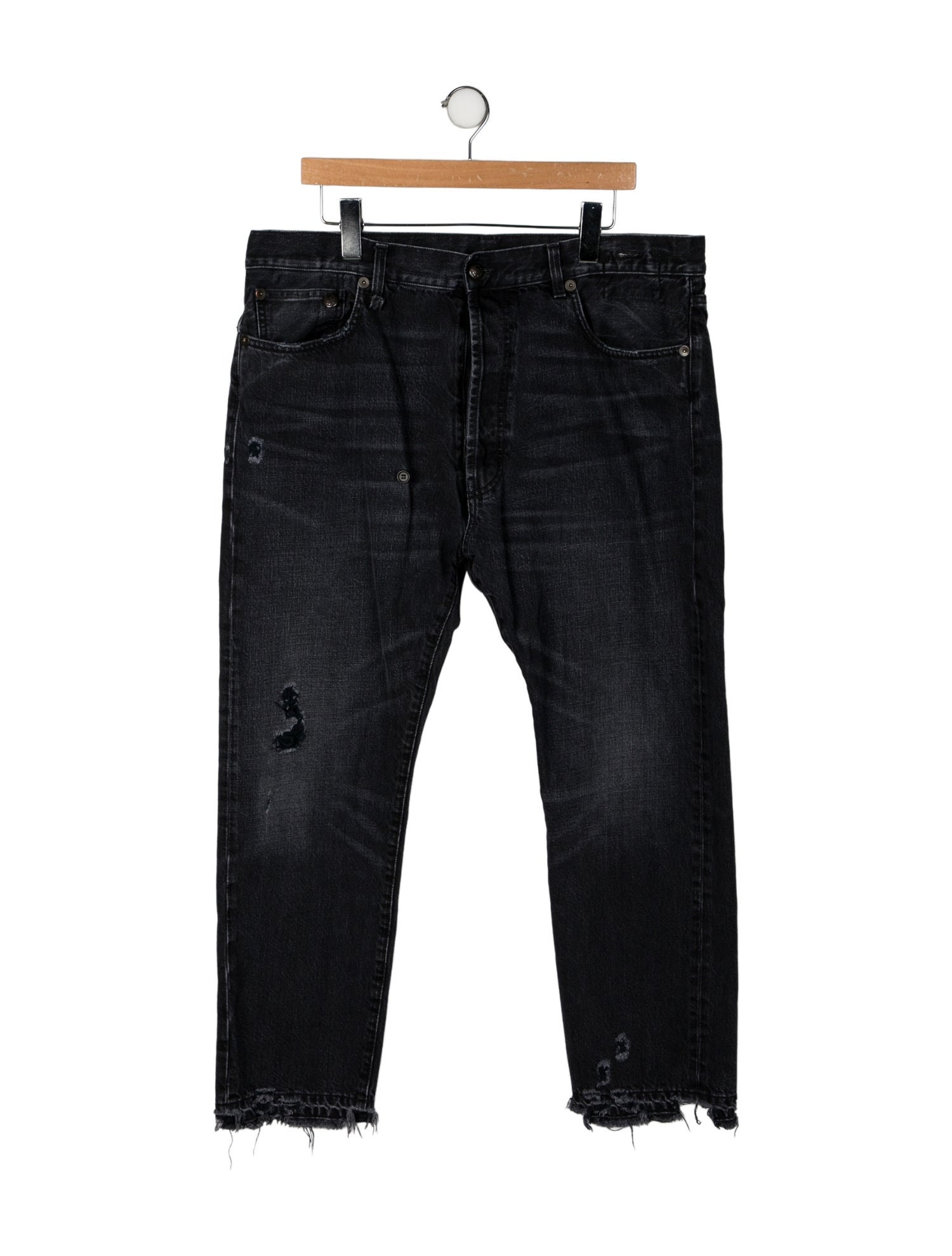 R13 High-Rise Straight Leg Jeans