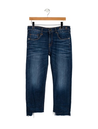 R13 Mid-Rise Straight Leg Jeans