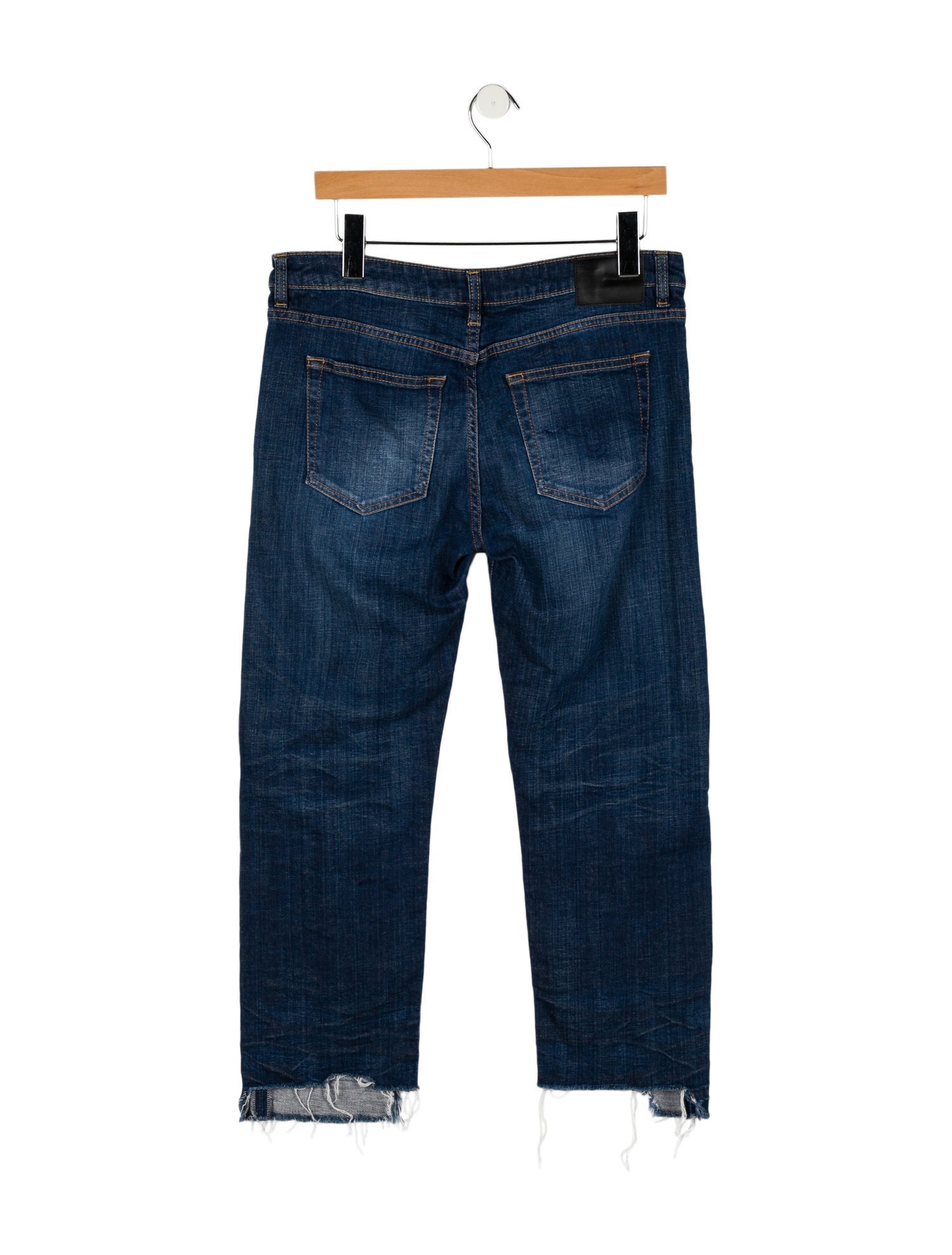 R13 Mid-Rise Straight Leg Jeans