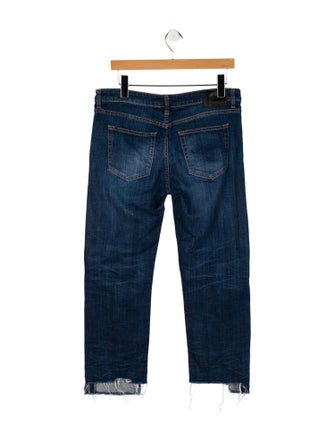 R13 Mid-Rise Straight Leg Jeans