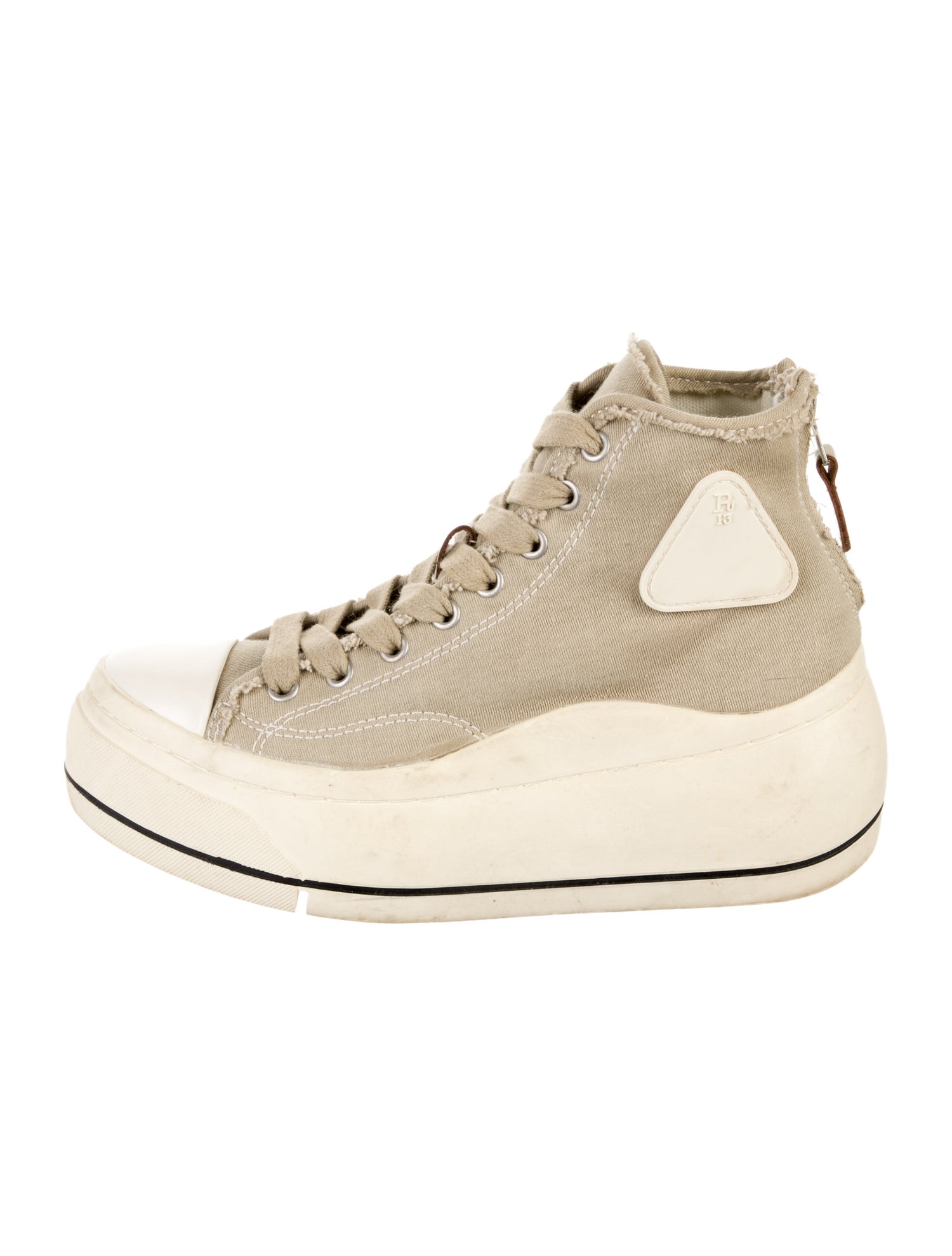 R13 Canvas Wedge Sneakers