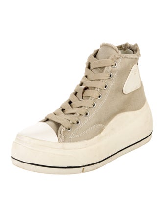 R13 Canvas Wedge Sneakers