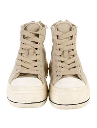 R13 Canvas Wedge Sneakers