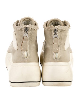 R13 Canvas Wedge Sneakers
