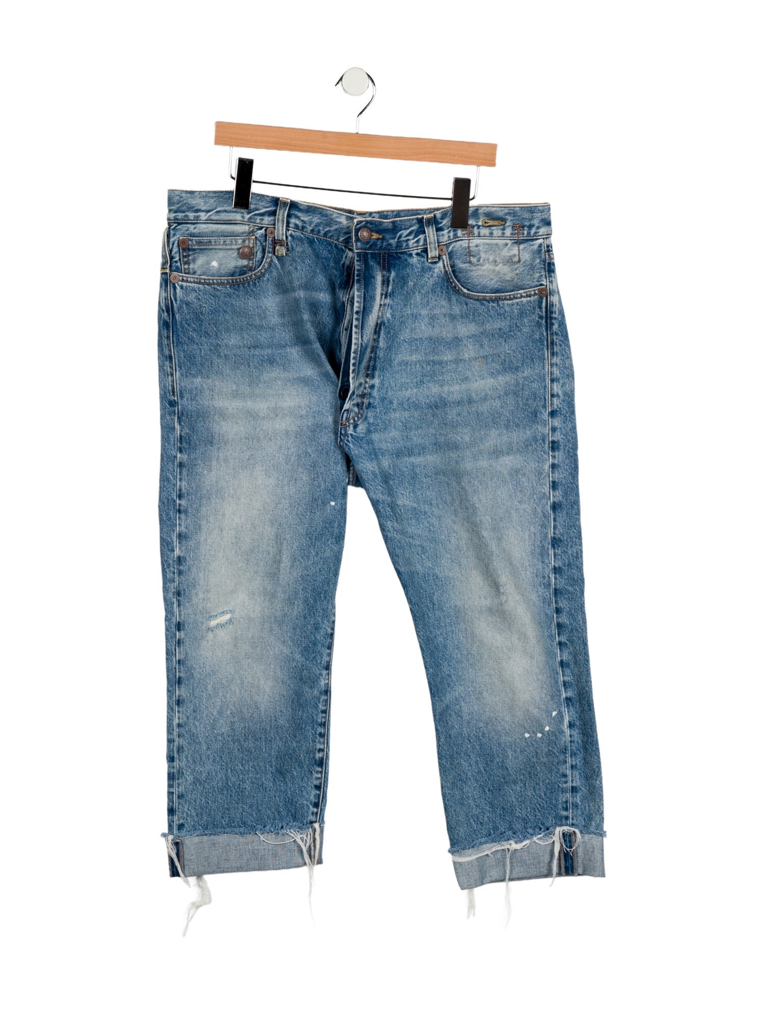 R13 High-Rise Straight Leg Jeans
