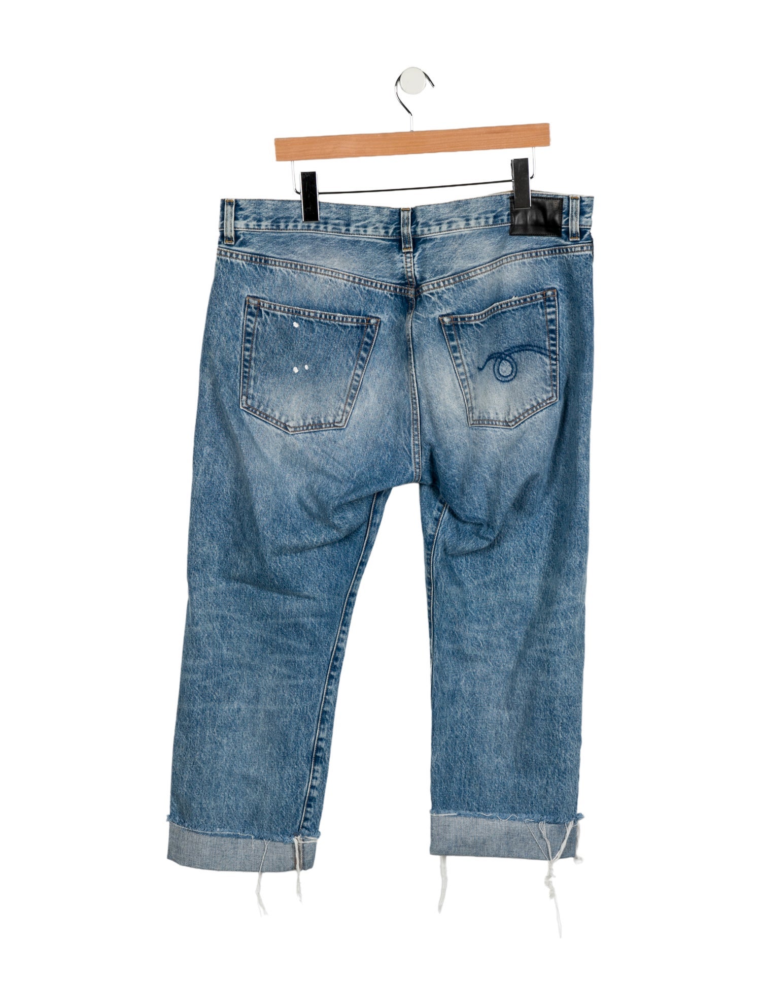 R13 High-Rise Straight Leg Jeans