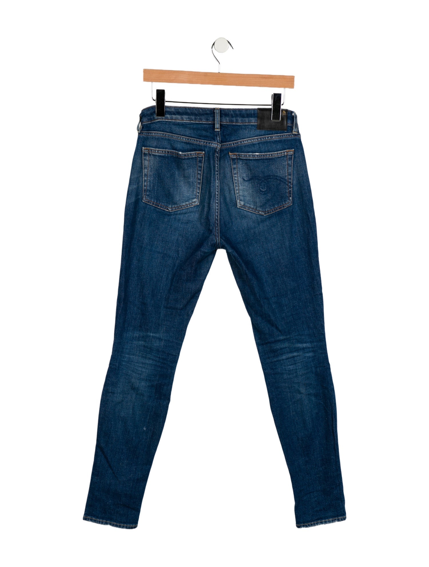 R13 High-Rise Straight Leg Jeans