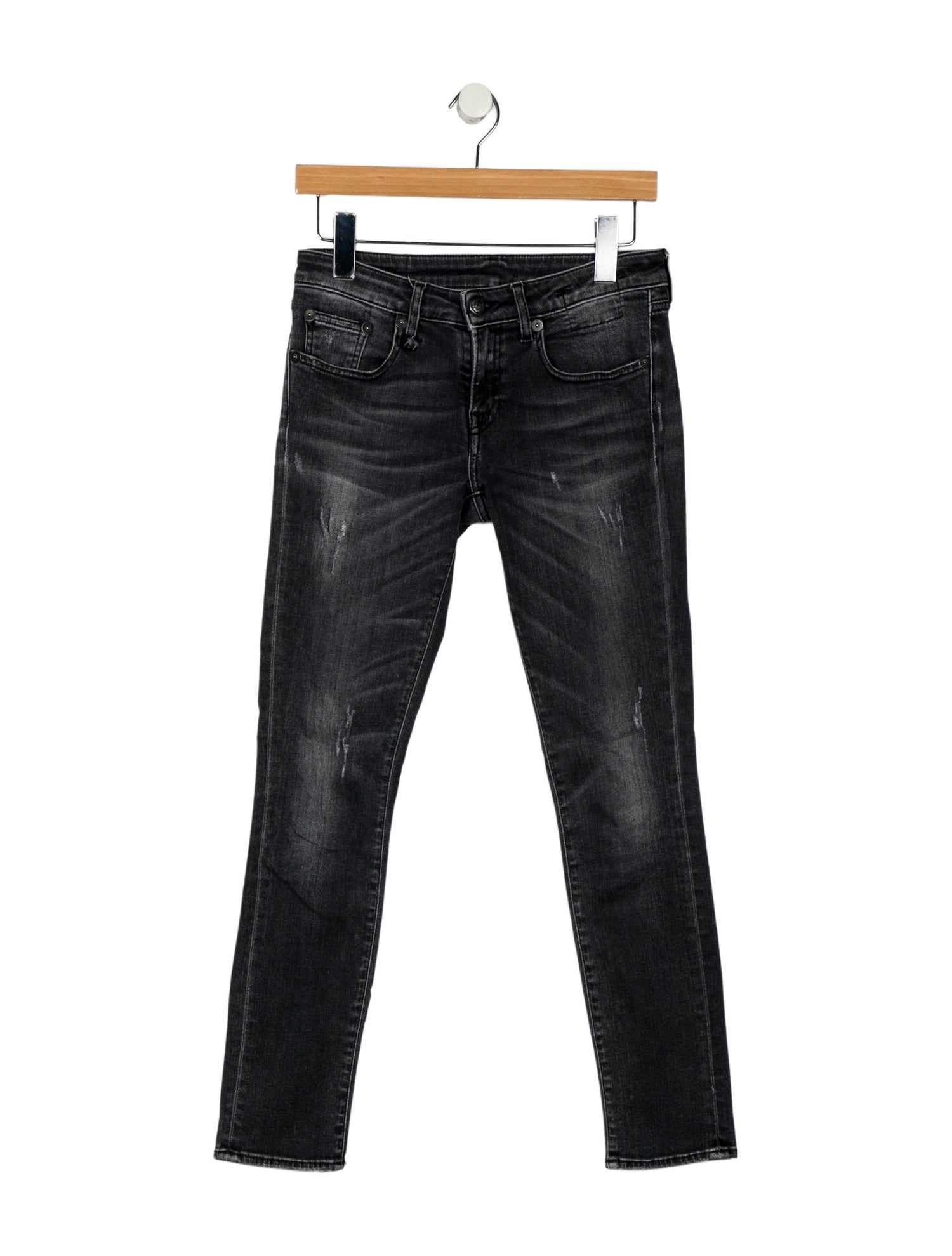 R13 Low-Rise Skinny Leg Jeans
