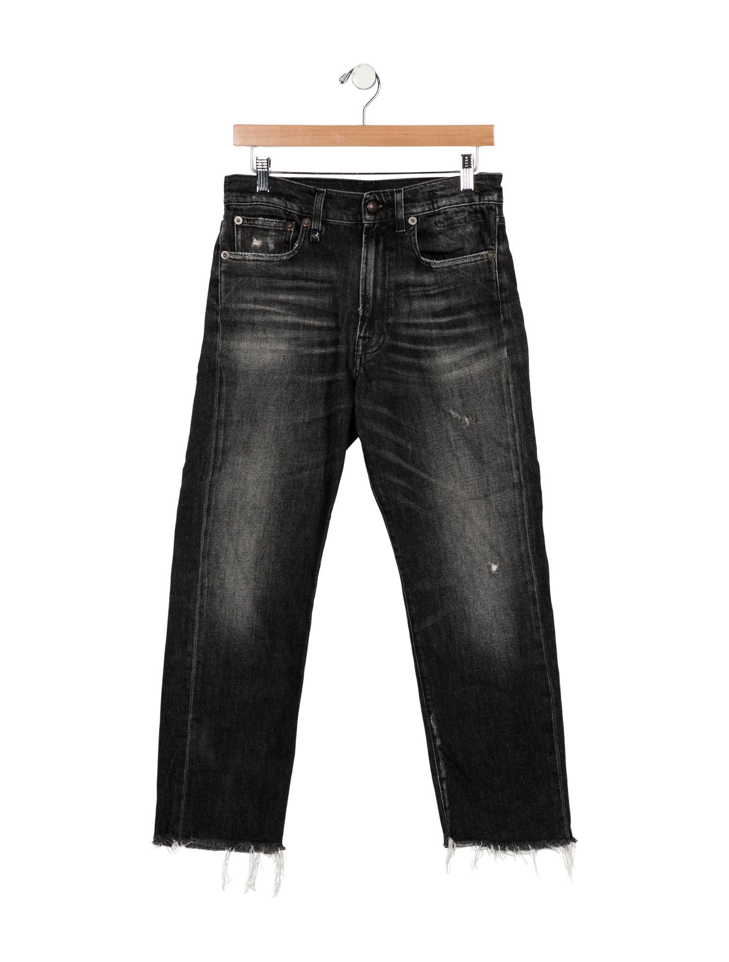 R13 High-Rise Straight Leg Jeans