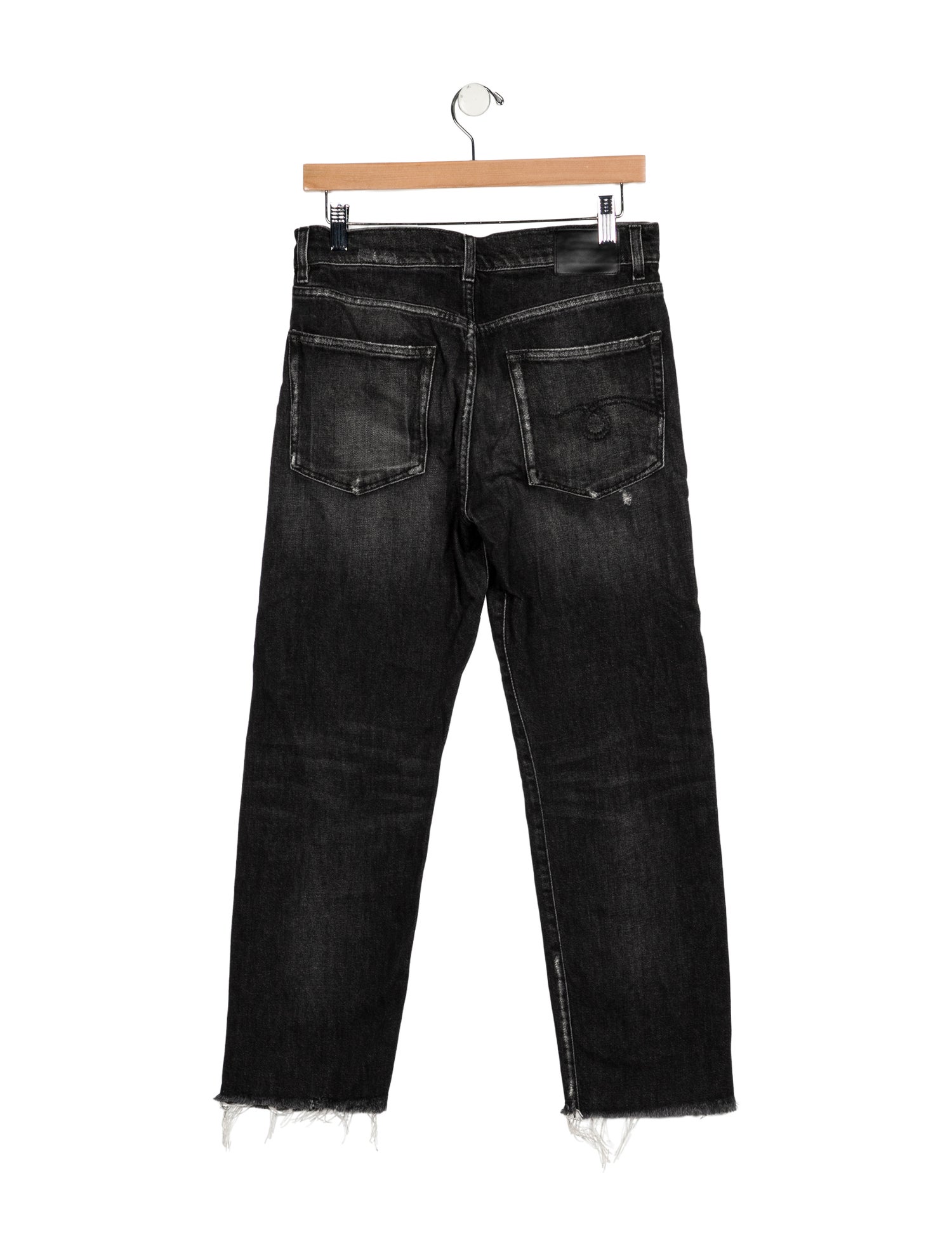 R13 High-Rise Straight Leg Jeans