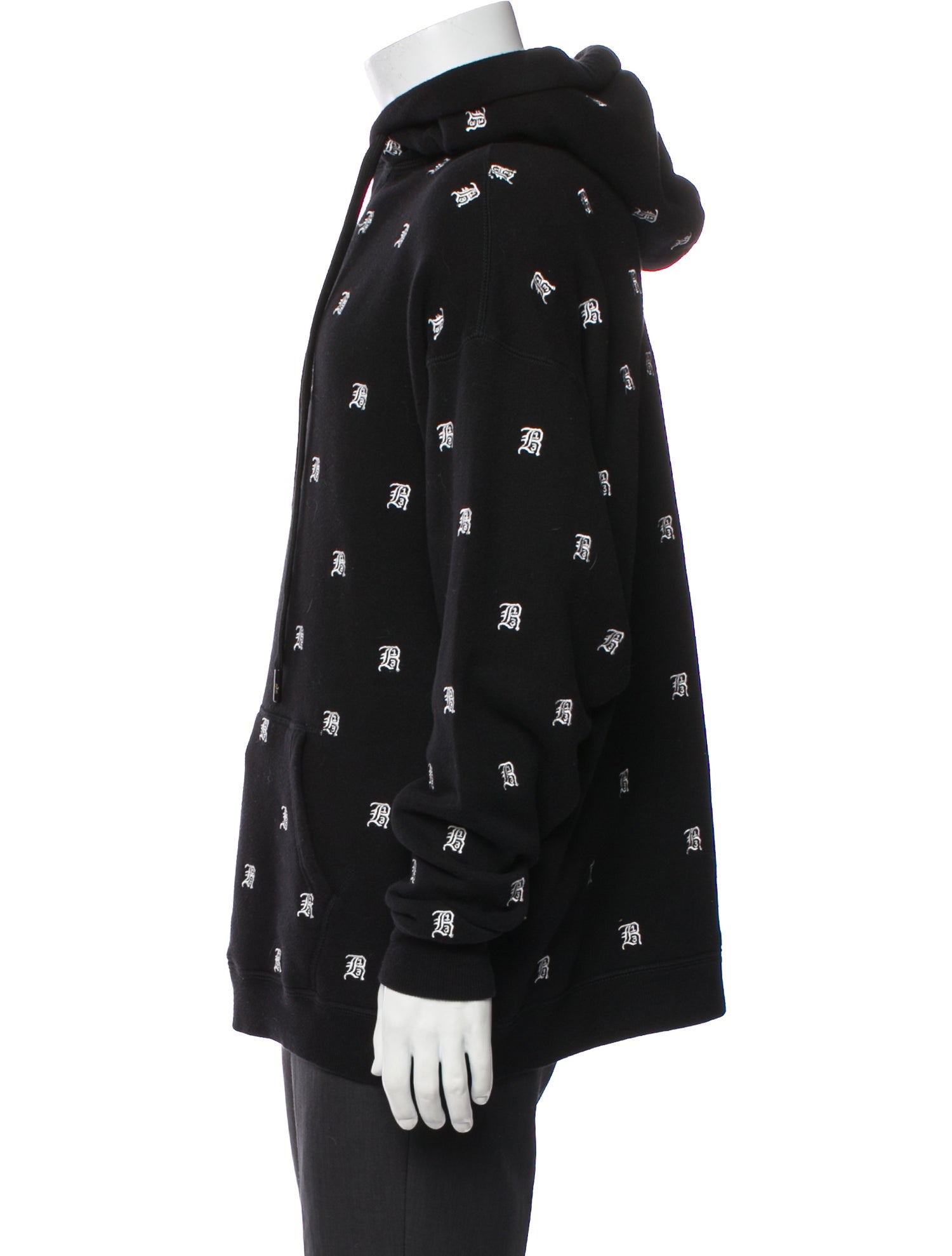 R13 Printed Crew Neck Hoodie