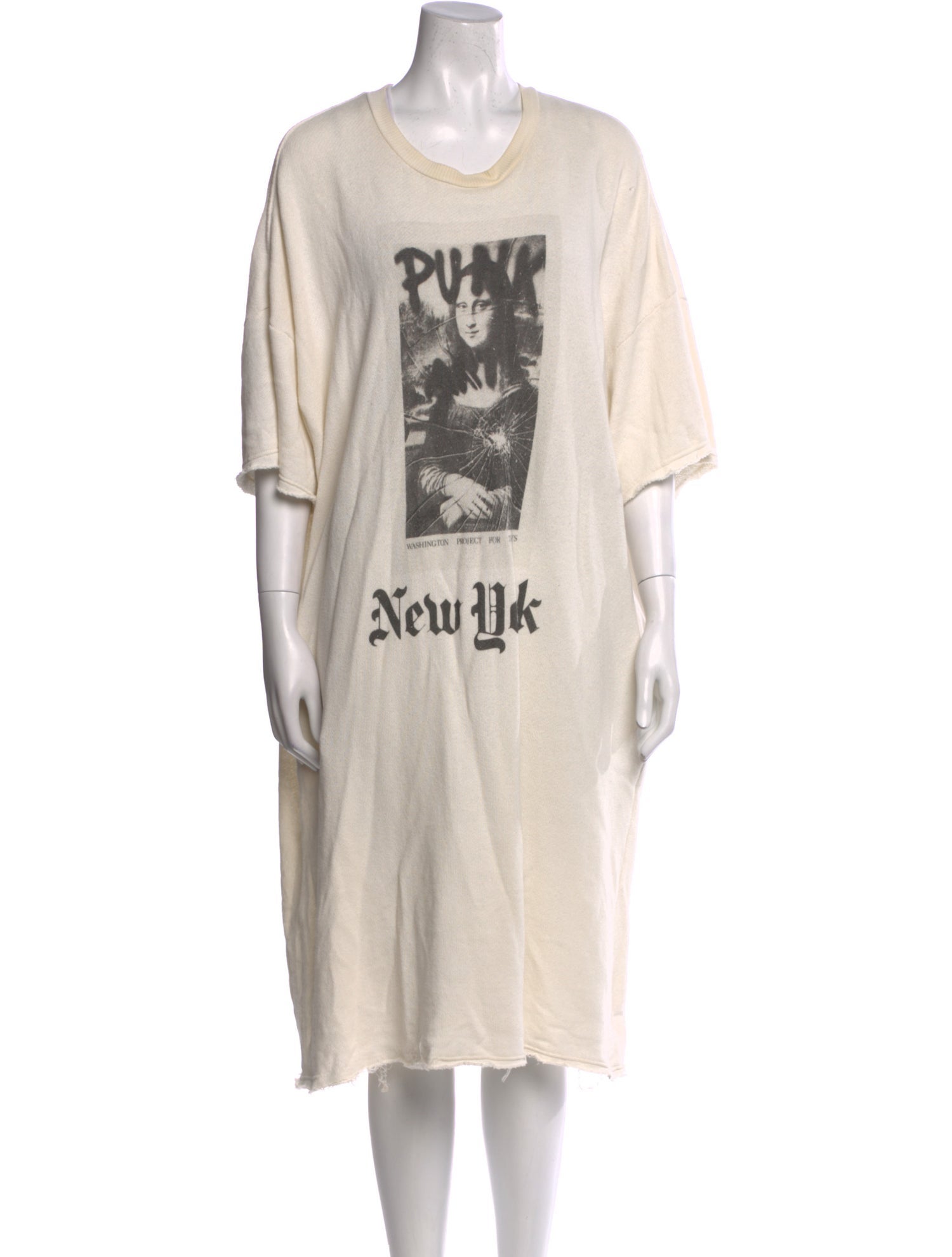 R13 Graphic Print Midi Length Dress