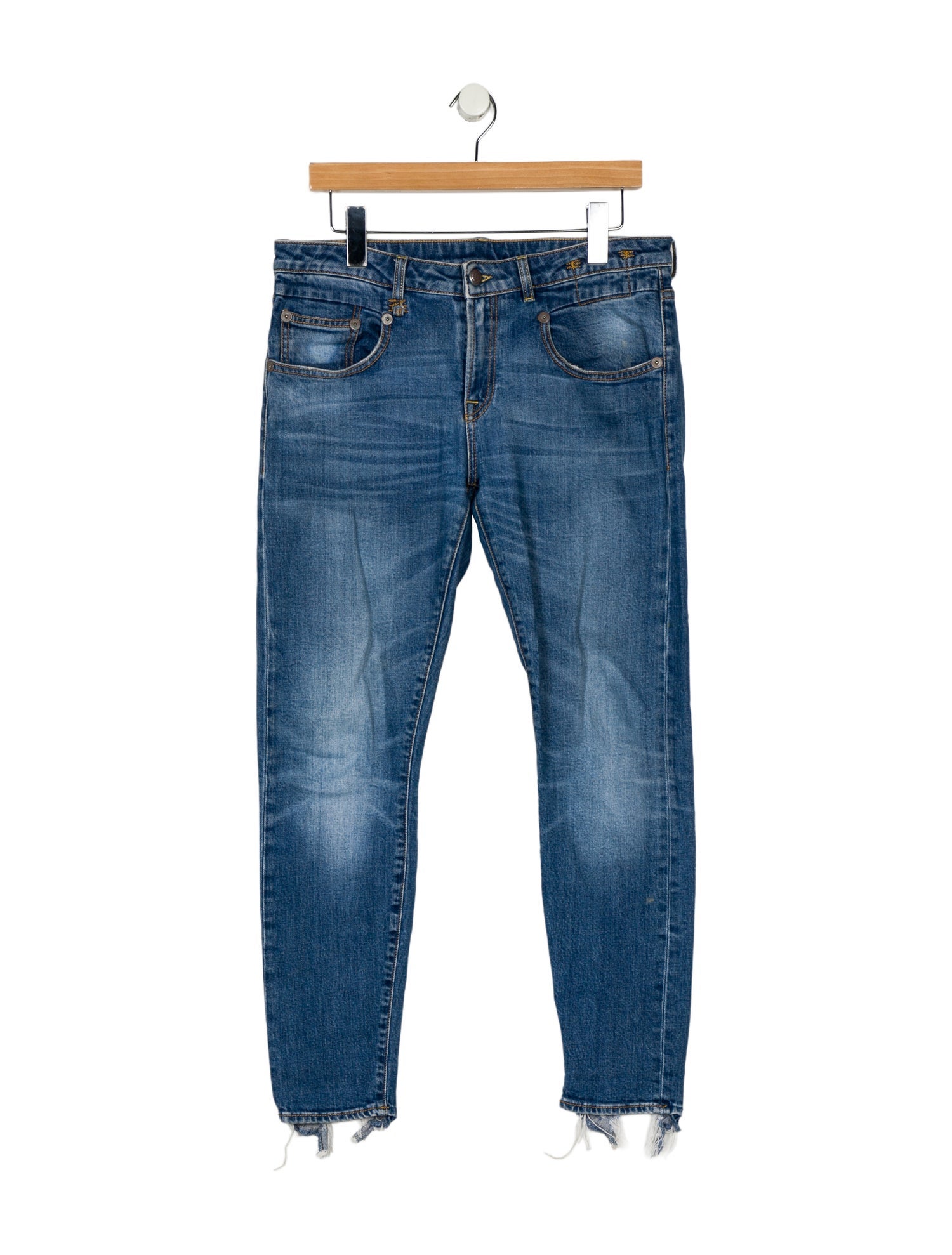R13 Mid-Rise Skinny Leg Jeans