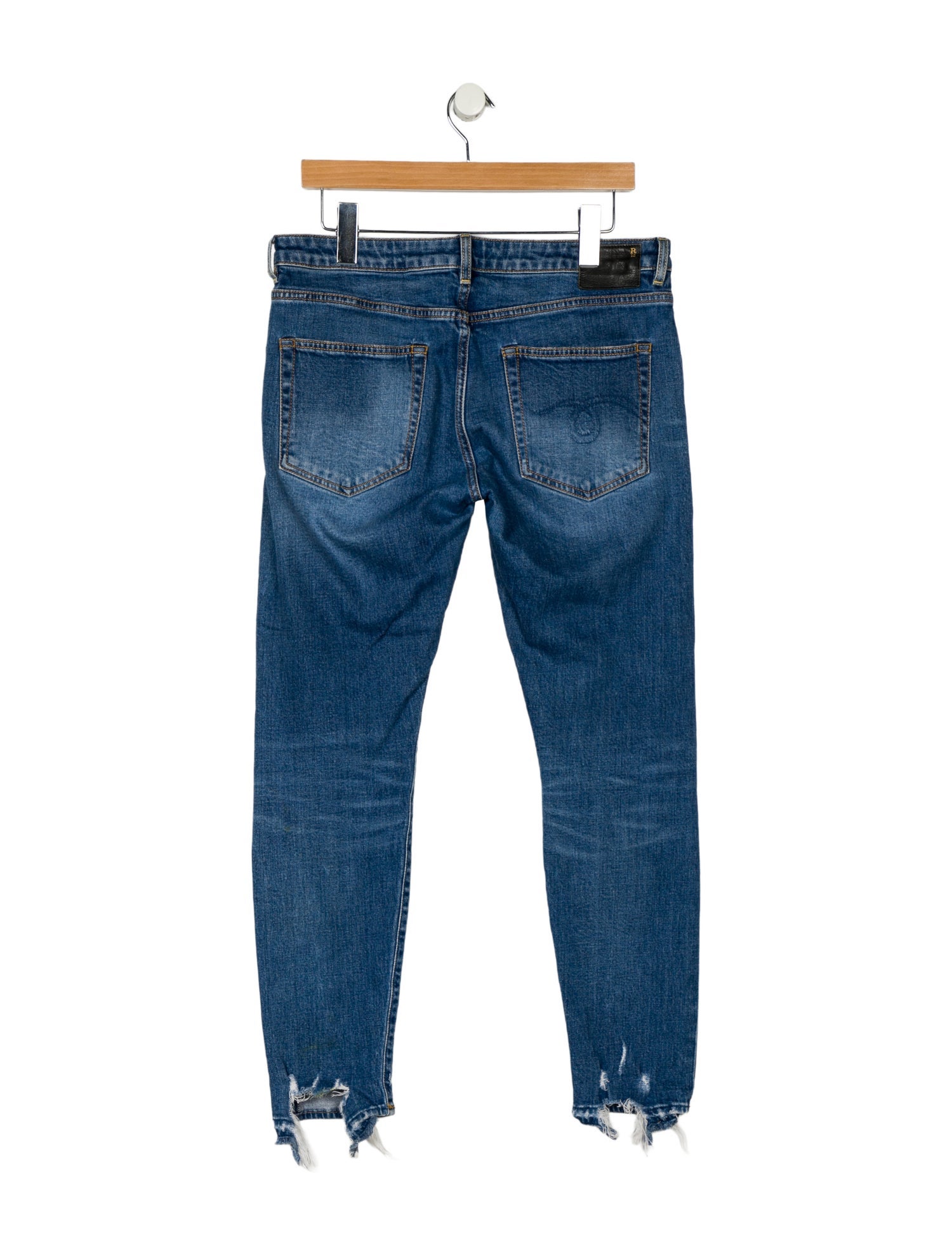 R13 Mid-Rise Skinny Leg Jeans