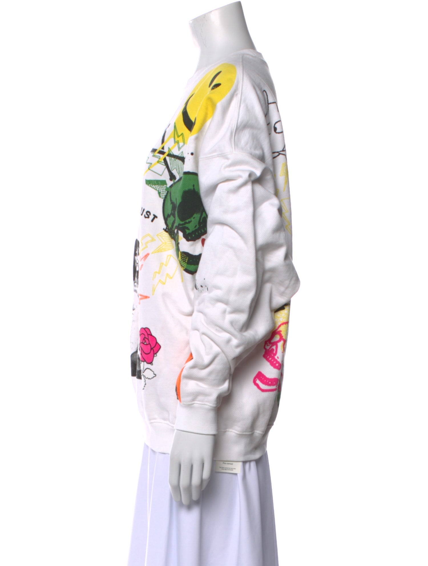 R13 Graphic Print Crew Neck Sweatshirt