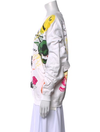 R13 Graphic Print Crew Neck Sweatshirt