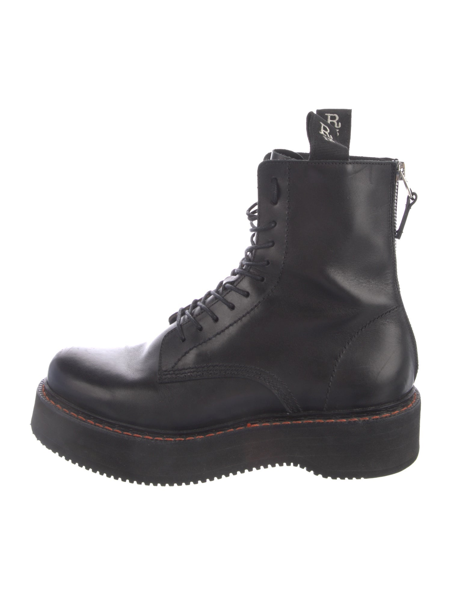 R13 Leather Combat Boots