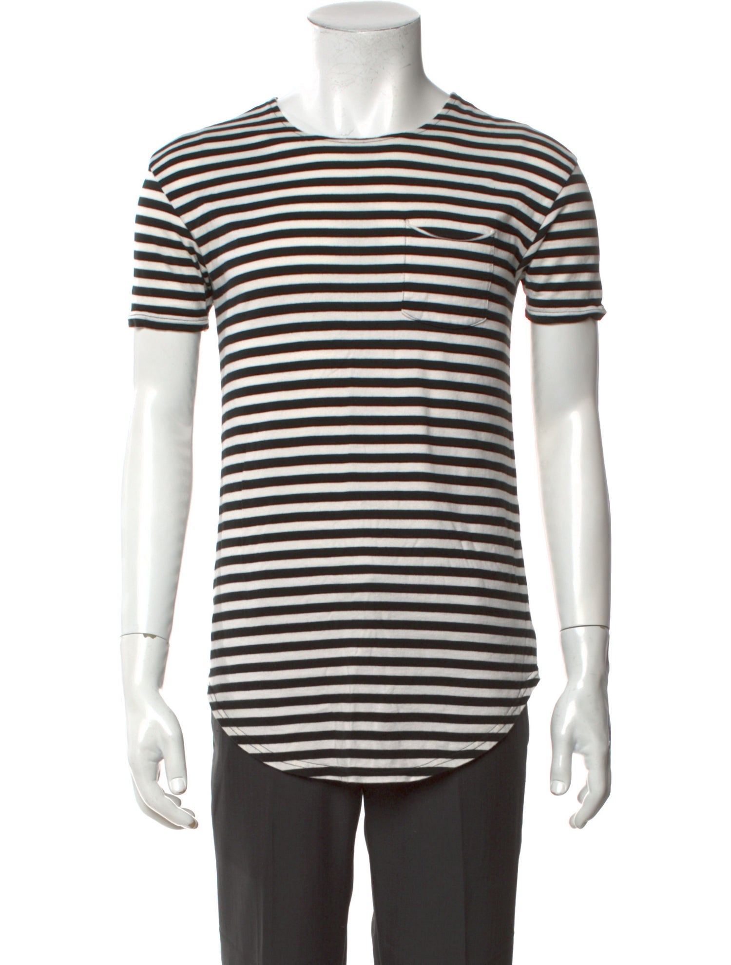 R13 Striped Crew Neck T-Shirt