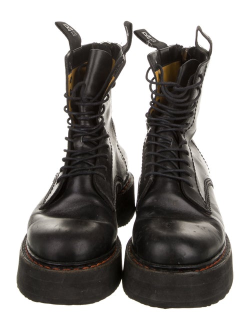 R13 Leather Combat Boots