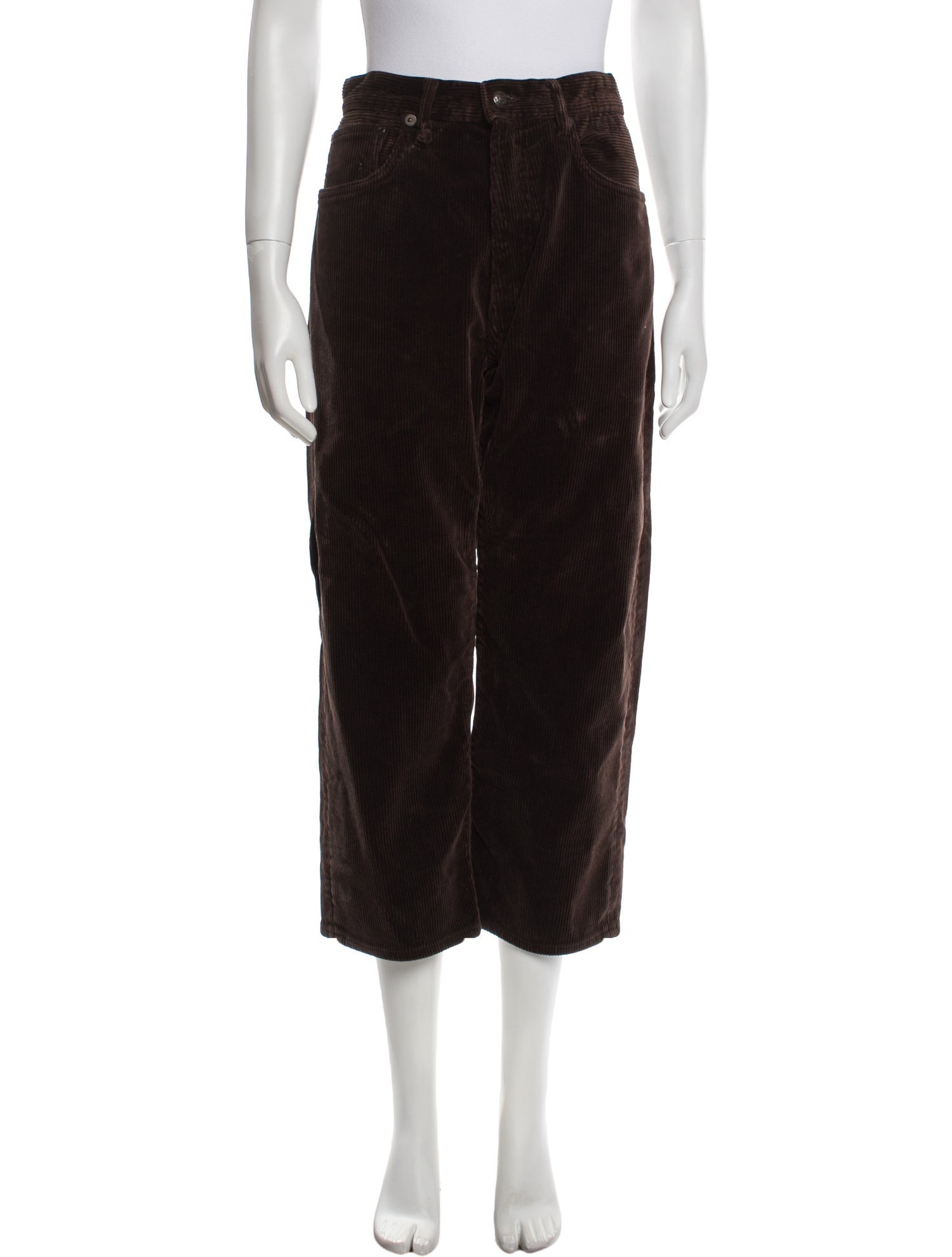 R13 Leather Wide Leg Pants