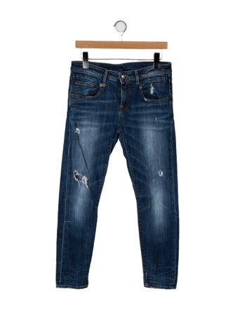 R13 High-Rise Straight Leg Jeans