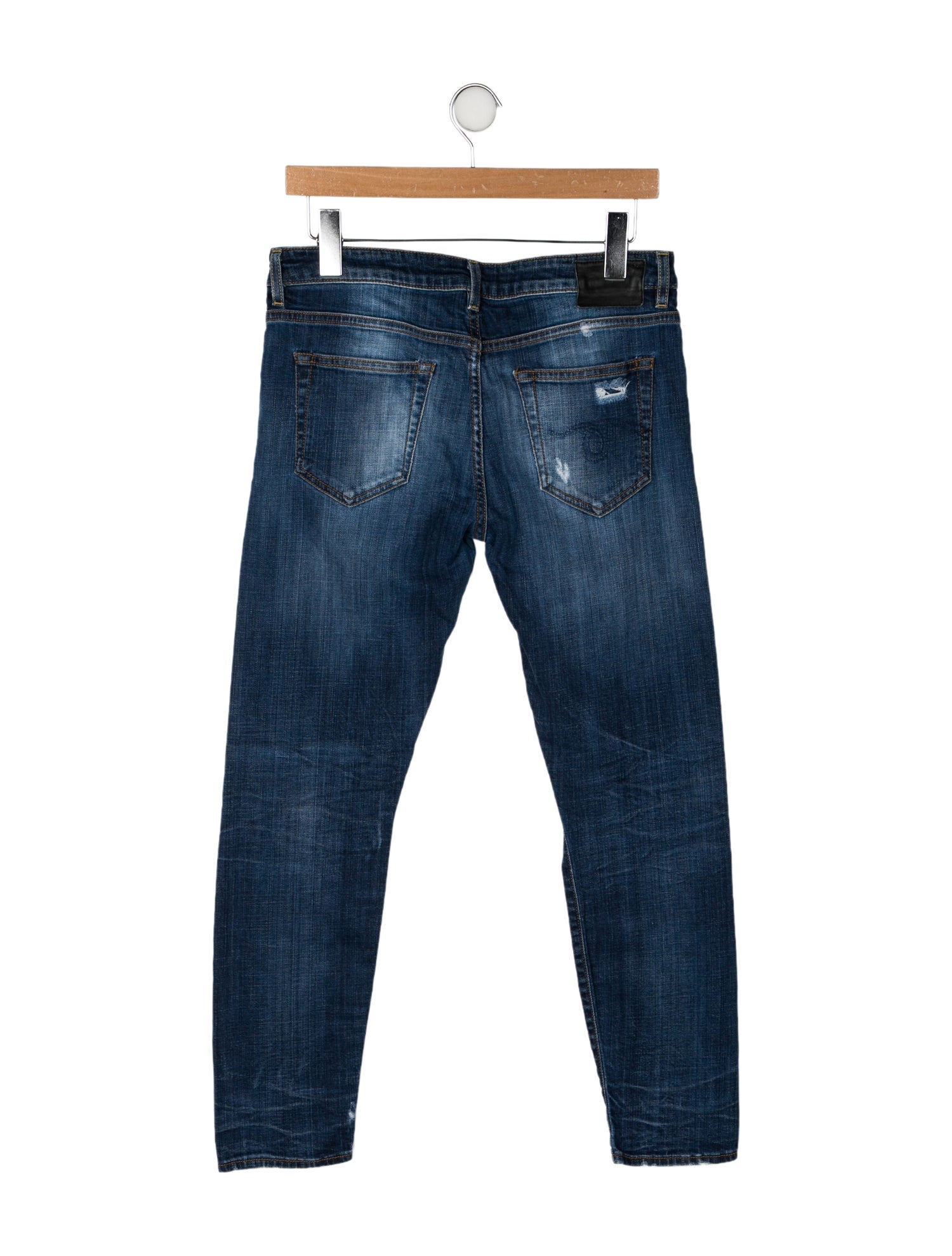 R13 High-Rise Straight Leg Jeans