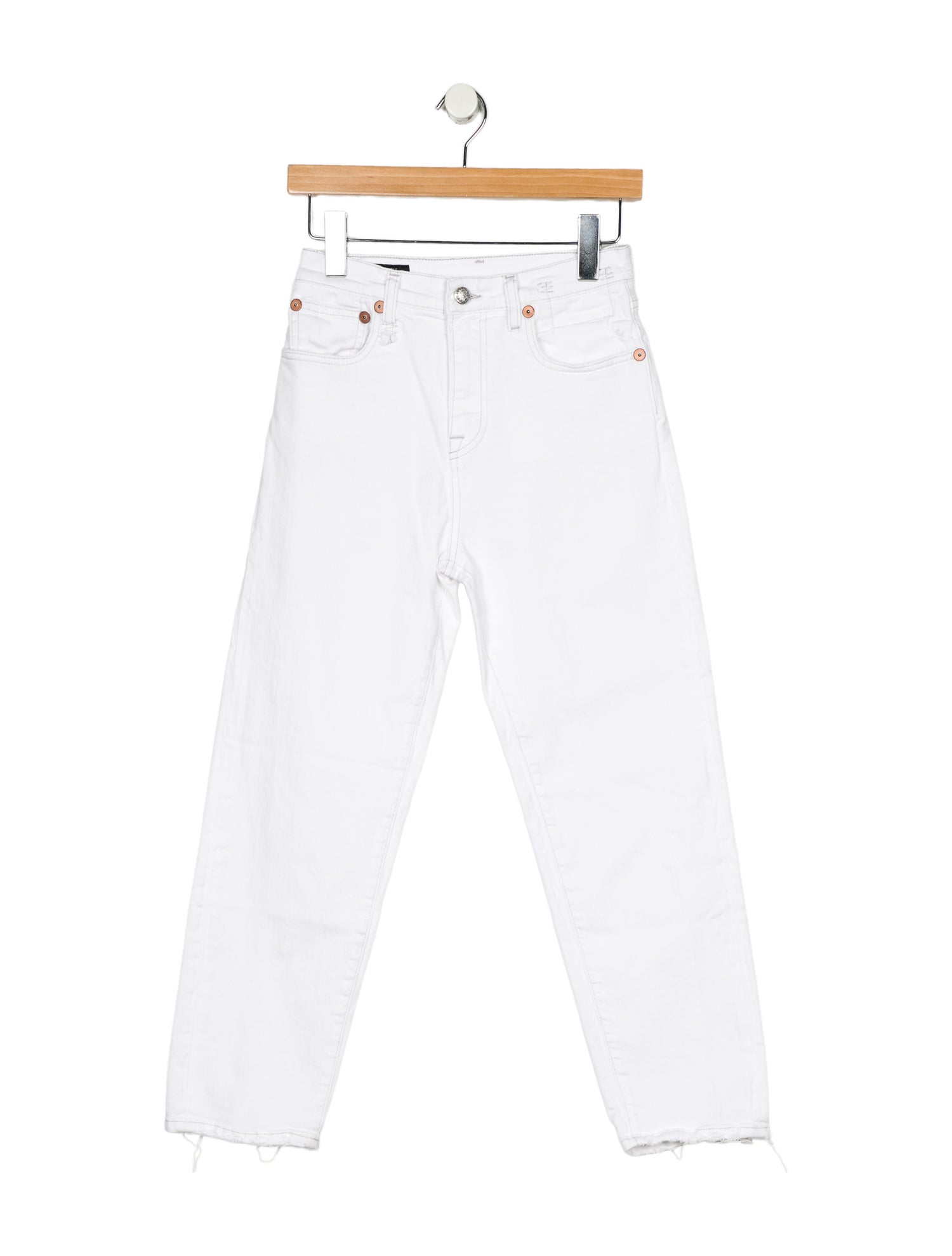 R13 High-Rise Straight Leg Jeans