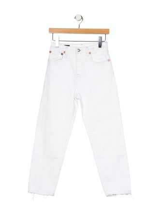 R13 High-Rise Straight Leg Jeans