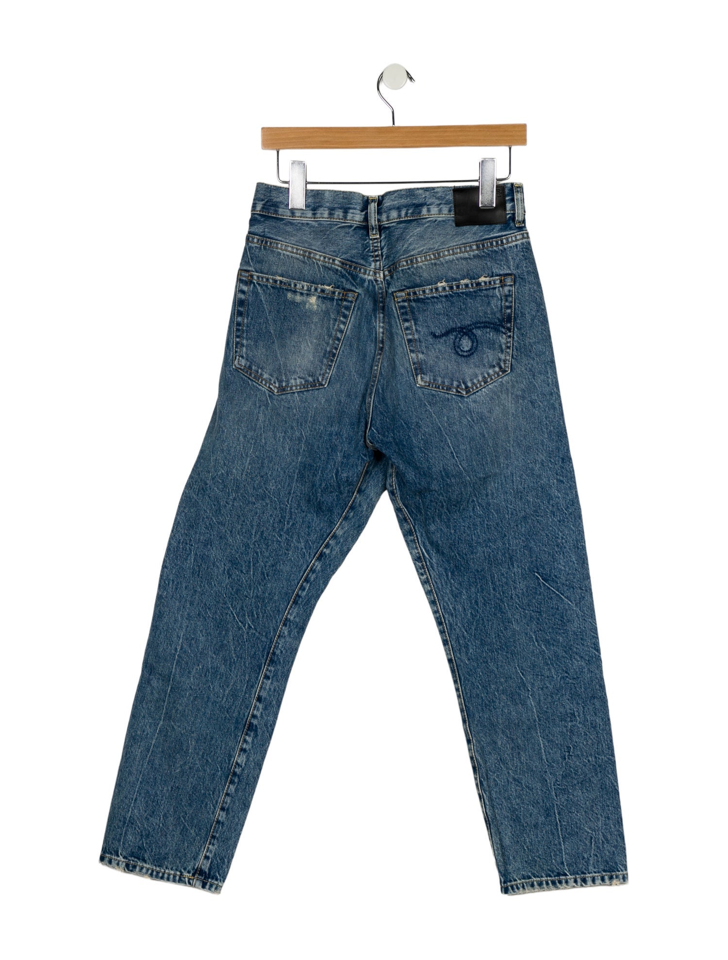 R13 High-Rise Straight Leg Jeans