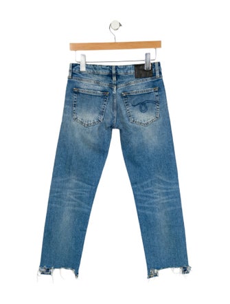 R13 Low-Rise Straight Leg Jeans